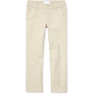 The Children’s Place Girls’ Uniform Bootcut Chino Pants(Biquit)