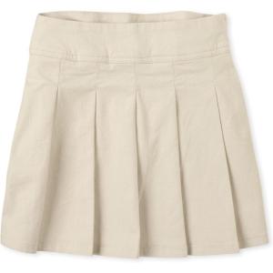 The Children’s Place Girls’ Uniform Pleated Skort(Bisquit)