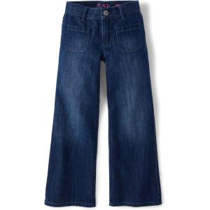 The Children’s Place Girls Wide Leg Jeans(Zodiac Wash Pocket)
