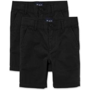 The Children’s Place Stretch Chino Shorts(Black 2-pack)