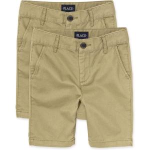 The Children’s Place Stretch Chino Shorts(Flax 2-pack)