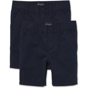 The Children’s Place Stretch Chino Shorts(New Navy 2-pack)