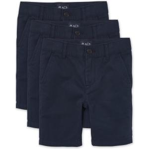 The Children’s Place Stretch Chino Shorts(New Navy 3-pack)