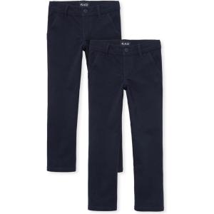 The Children’s Place Stretch Skinny Chino Pants,multipacks(Tidal 2-pack)
