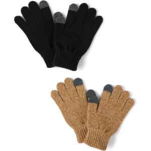 The Children’s Place Unisex Kids Winter Knit Stretchy Texting Kids Gloves(Pearwood 2-pack)