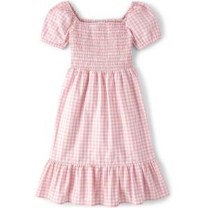 The Children’s Place Womens Short Sleeve Holiday Dress(Rose Petal)