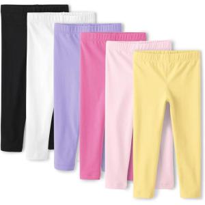 The Children’s Place and Toddler Assorted Solid Leggings, Multipacks(Rose Mist)
