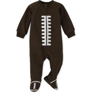 The Children’s Place baby-boys And Toddler Football Footie Pajama, Fleece(Football)