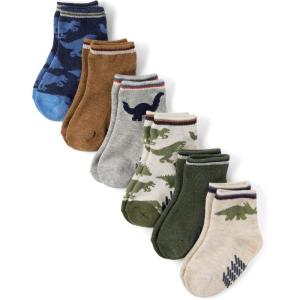 The Children’s Place baby-boys And Toddler Midi Socks Variety Pack(Assorted Dino 6-pack)