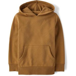 The Children’s Place boys Active Long Sleeve Hooded Sweatshirt(Pearwood)