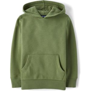 The Children’s Place boys Active Long Sleeve Hooded Sweatshirt(Truly Olve)