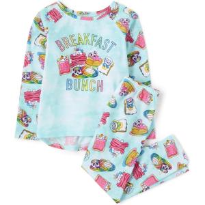 The Children’s Place boys Long Sleeve Top and Pants 2 Piece Pajama Set(Breakfast Bunch)