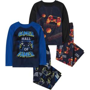 The Children’s Place boys Long Sleeve Top and Pants 2 Piece Pajama Set(Game Controller 2-pack)