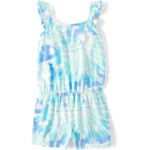 The Children’s Place girls Casual Sleeveless Shorts Romper(Violet Pearl)