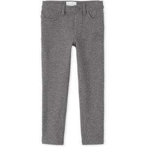 The Children’s Place girls Ponte Knit Pull on Jeggings(Dk Heather Gray Single)