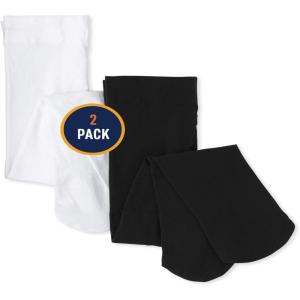 The Children’s Place girls Toddler Microfiber Tights 2-pack(White)