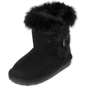 The Children’s Place girls Warm Lightweight Winter Boot(Black)