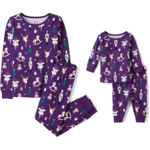 The Children’s Place unisex-baby And Kids, Sibling Matching, Holiday Pajama Sets, Cotton(Nutcracker Glow)