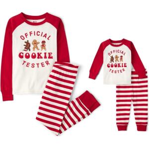The Children’s Place unisex-baby And Kids, Sibling Matching, Holiday Pajama Sets, Cotton(Official Cookie Tester)
