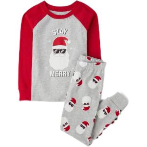 The Children’s Place unisex-baby And Kids, Sibling Matching, Holiday Pajama Sets, Cotton(Stay Merry)