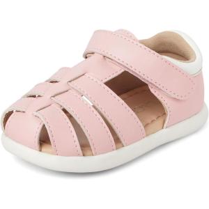 The Children’s Place unisex-baby And Newborn First Steps Sandals(Lt Pink Fisherman)