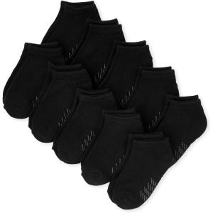 The Children’s Place unisex-baby And Toddler Ankle Socks Variety Pack(Black 10-pack)