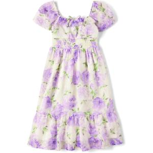 The Children’s Place,Short Sleeve Fashion Dress(Bunnys Tail Floral)