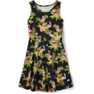 The Children’s Place,Short Sleeve Fashion Dress(Flamingo Floral)