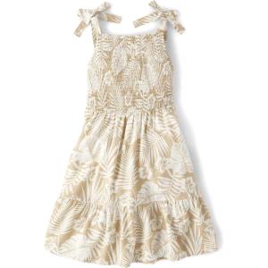 The Children’s Place,Short Sleeve Fashion Dress(Irish Cream Floral)