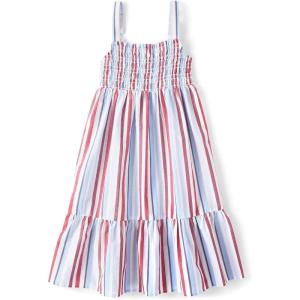 The Children’s Place,Short Sleeve Fashion Dress(Red White and Blue Stripe)