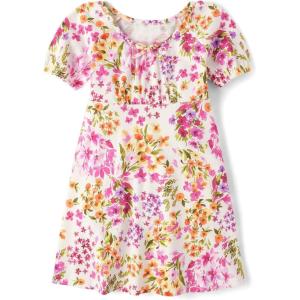The Children’s Place,Short Sleeve Fashion Dress(Spring Garden)
