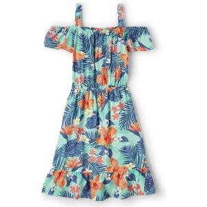 The Children’s Place,Short Sleeve Fashion Dress(Tropical Mellow Aqua)