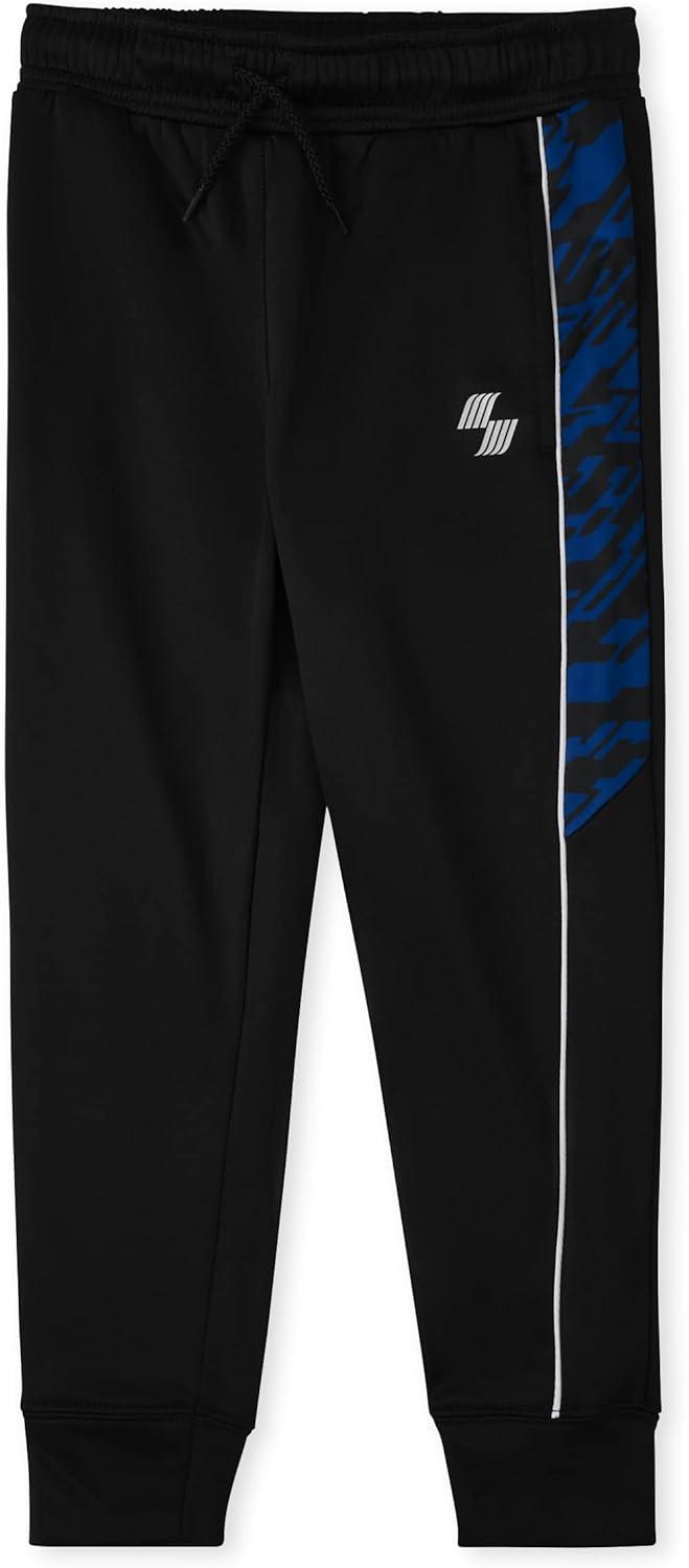 imageThe Childrens Place Boys Active Jogger PantsTidal Grey Stripe 2pack