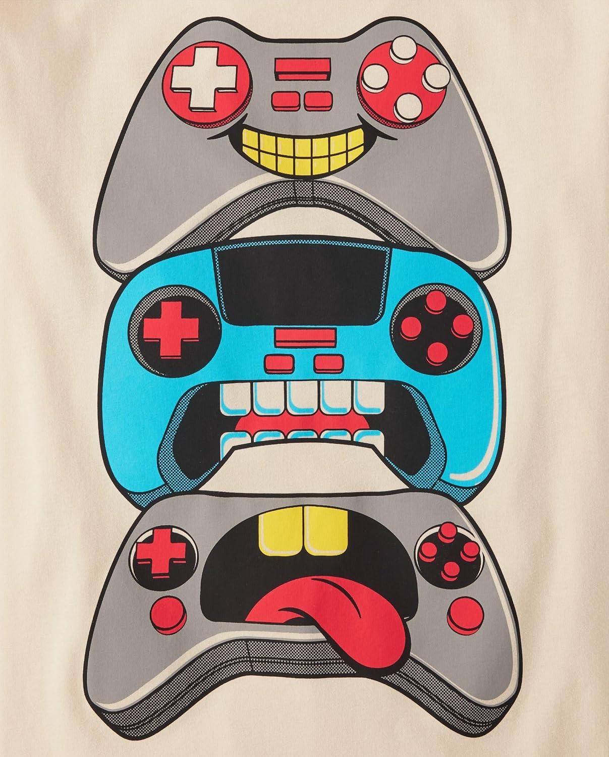 imageThe Childrens Place Boys Short Sleeve Graphic TShirt 3PackAll SpeedGame ControllerPaused