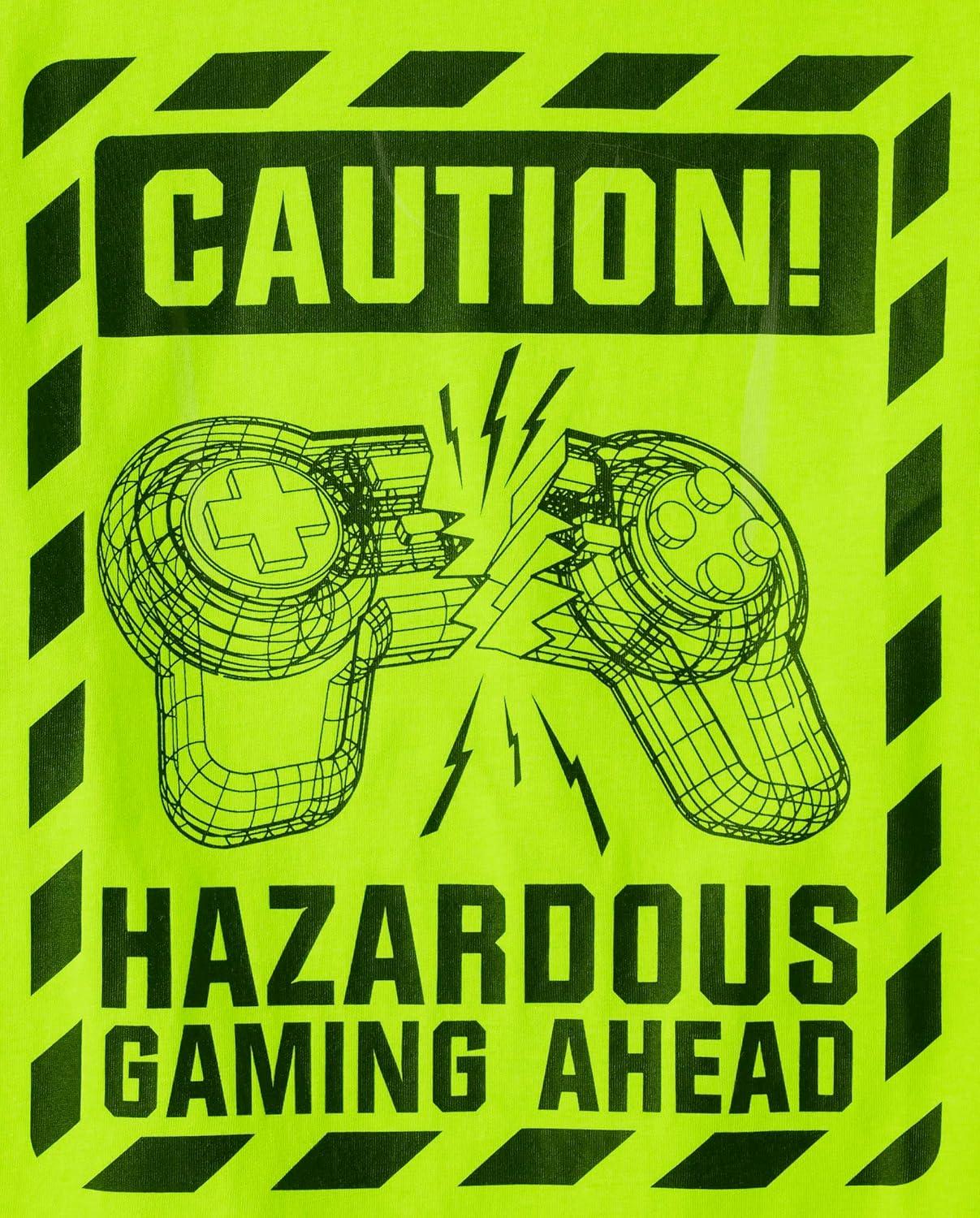 imageThe Childrens Place Boys Short Sleeve Graphic TShirt 3PackChallenge AcceptedCautionEpic Gamer