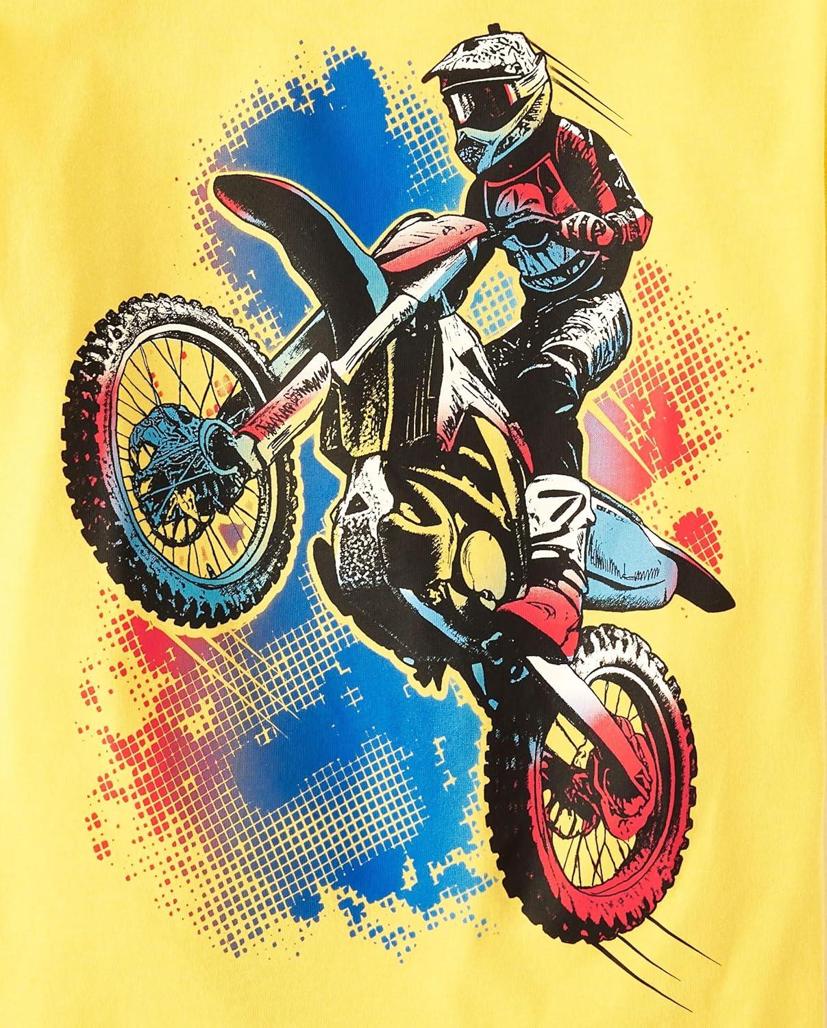 imageThe Childrens Place Boys Short Sleeve Graphic TShirt 3PackControllersGeniusBiker