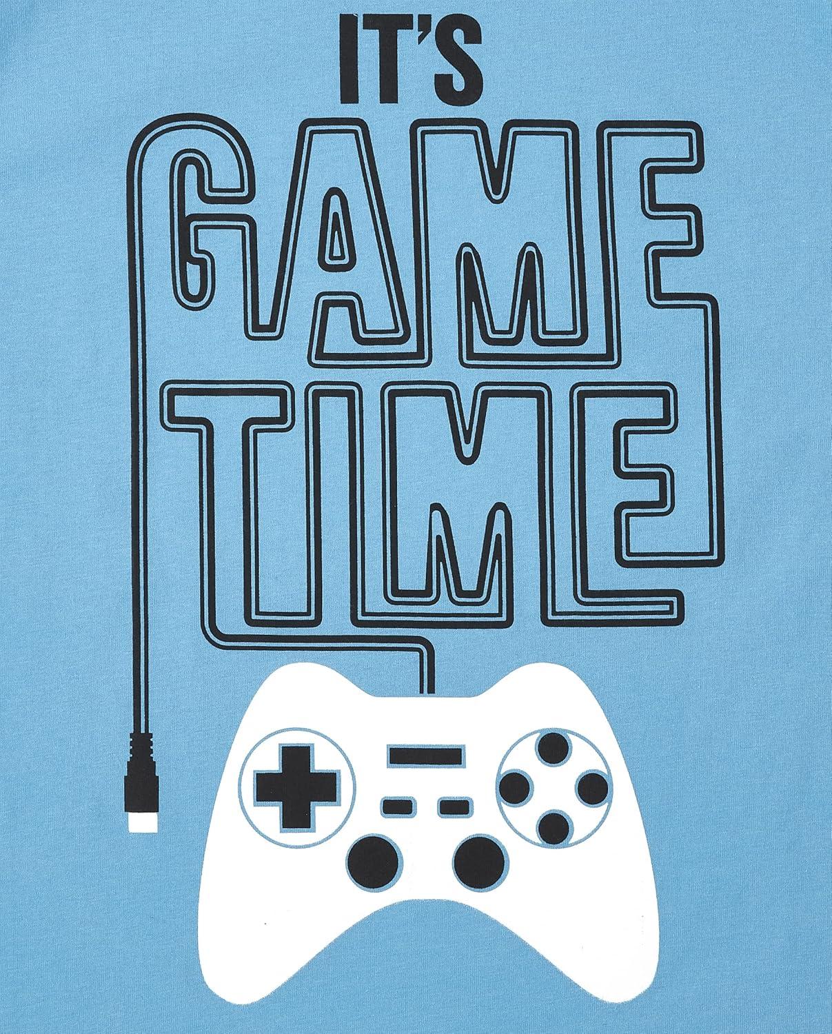 imageThe Childrens Place Boys Short Sleeve Graphic TShirt 3PackControllersMax LevelGame Time 3pack