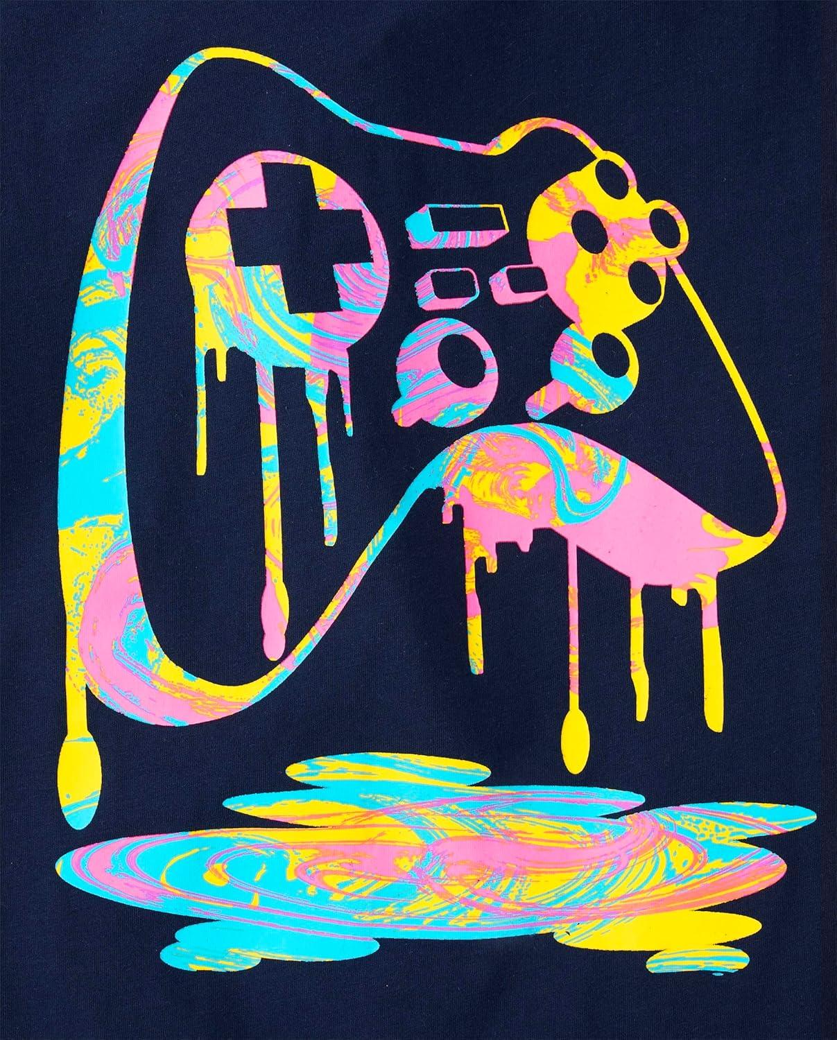 imageThe Childrens Place Boys Short Sleeve Graphic TShirt 3PackGame ControllerGame TimeLevel Up