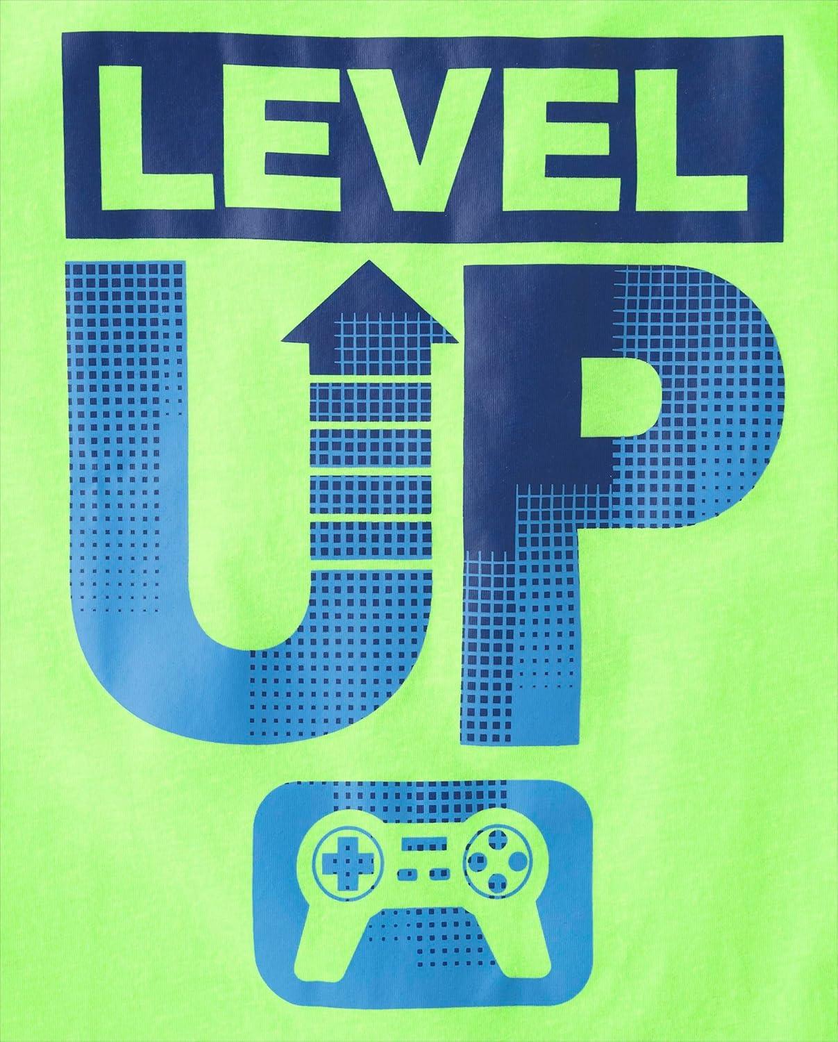 imageThe Childrens Place Boys Short Sleeve Graphic TShirt 3PackGame ControllerGame TimeLevel Up