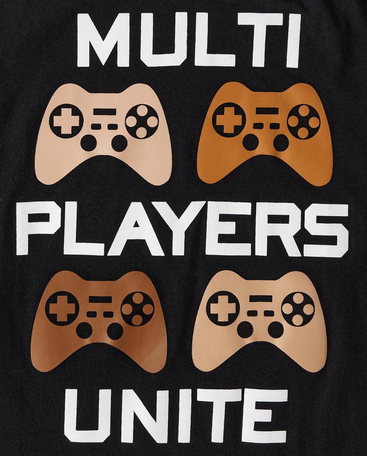 imageThe Childrens Place Boys Short Sleeve Graphic TShirt 3PackMultiplayerEmojisPeace