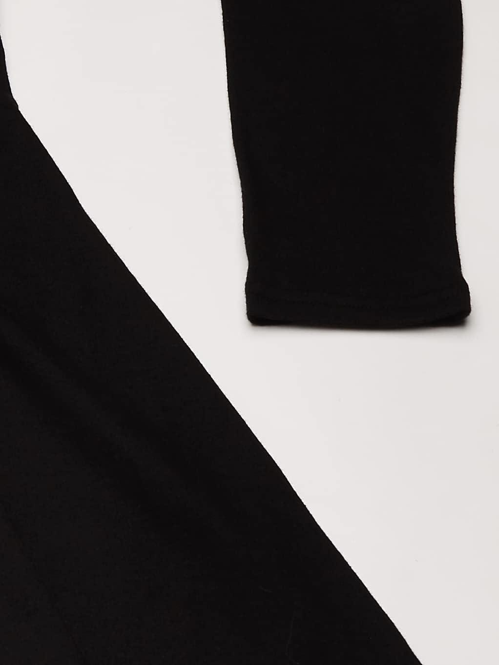 imageThe Childrens Place Girls and Toddler Solid Long Sleeve Skater DressBlack Single