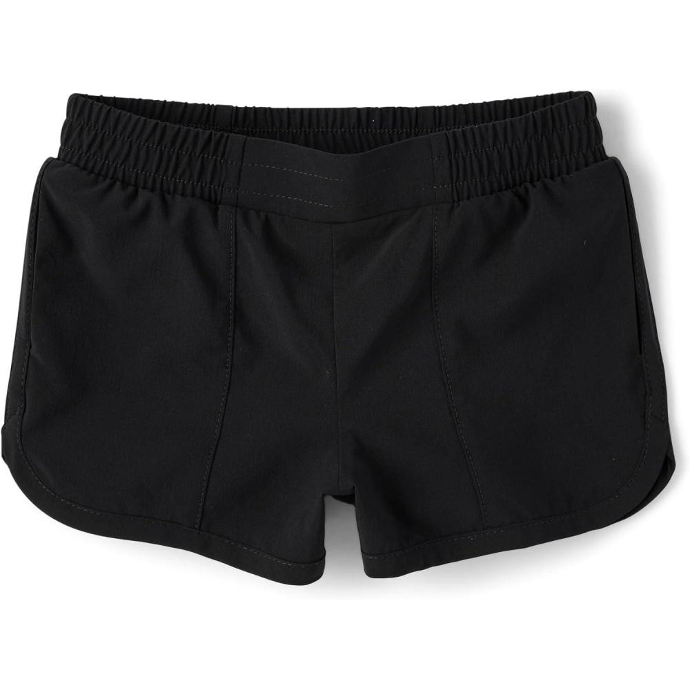 imageThe Childrens Place Baby Girls and Toddler Active Quick Dry Lined ShortsBlack