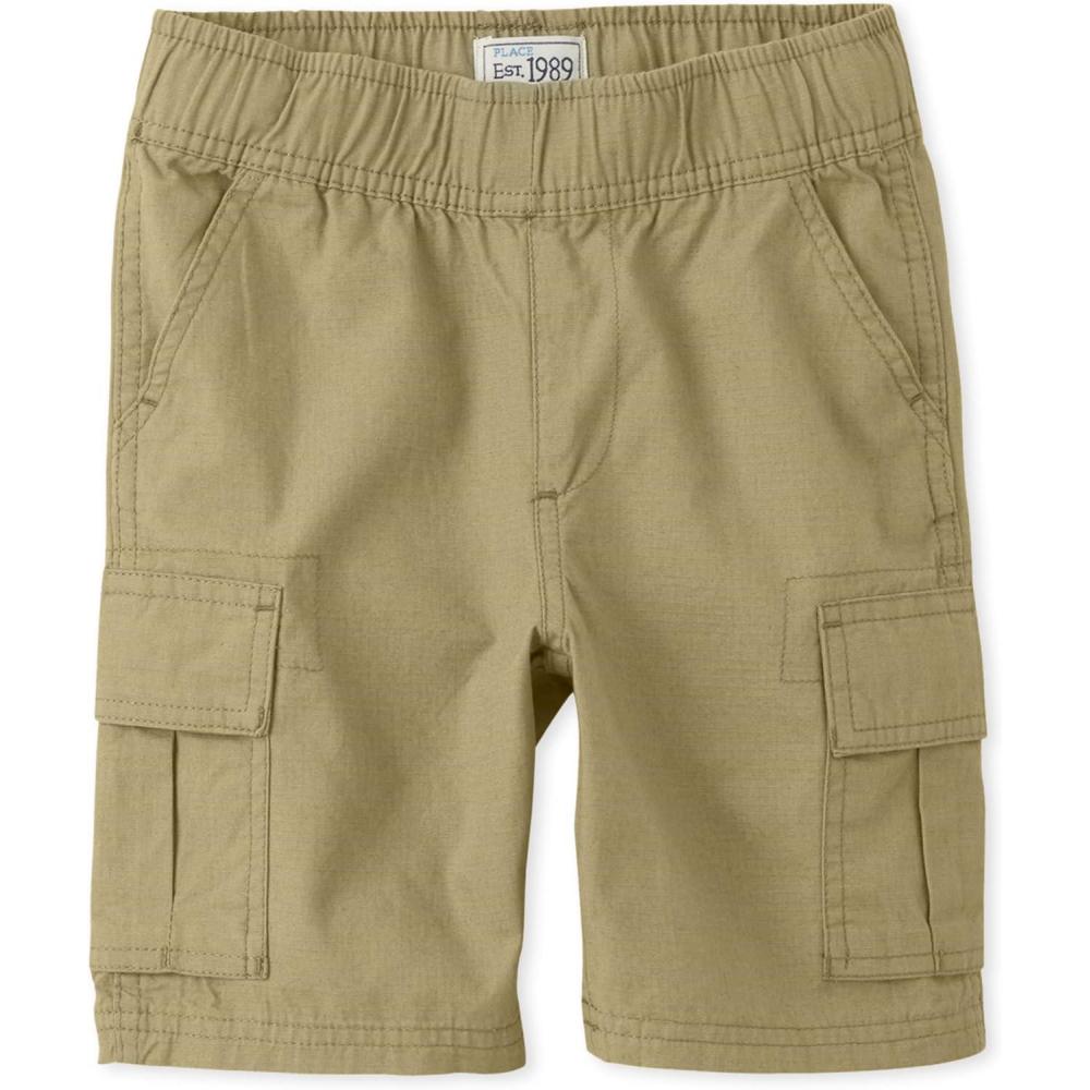 imageThe Childrens Place Boys Essential Cargo ShortsFlax Single