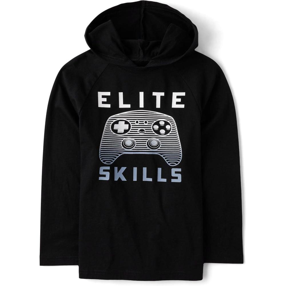 imageThe Childrens Place Boys Hoodie SweatshirtVideo Game Skills