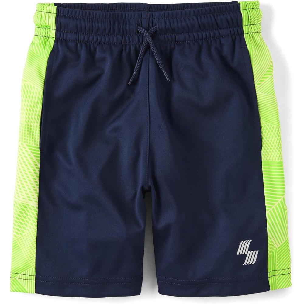 imageThe Childrens Place Boys Performance Basketball ShortsNavy Print