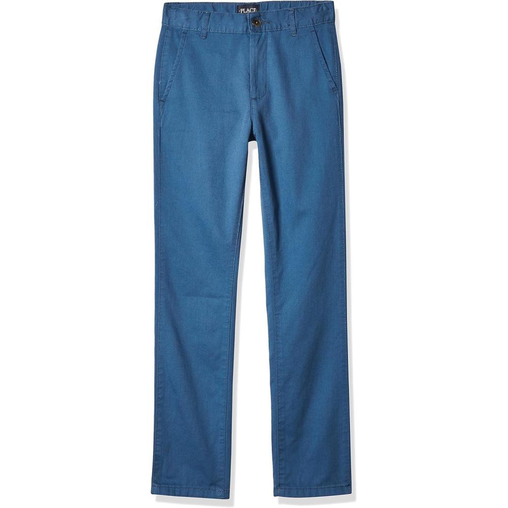 imageThe Childrens Place Boys Skinny Chino PantsBluestone