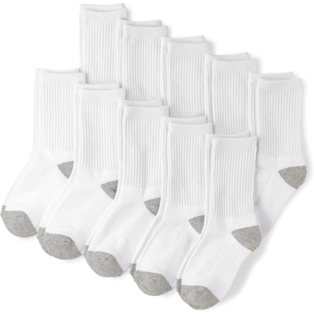 imageThe Childrens Place Boys Socks 3PackWhite 10pack