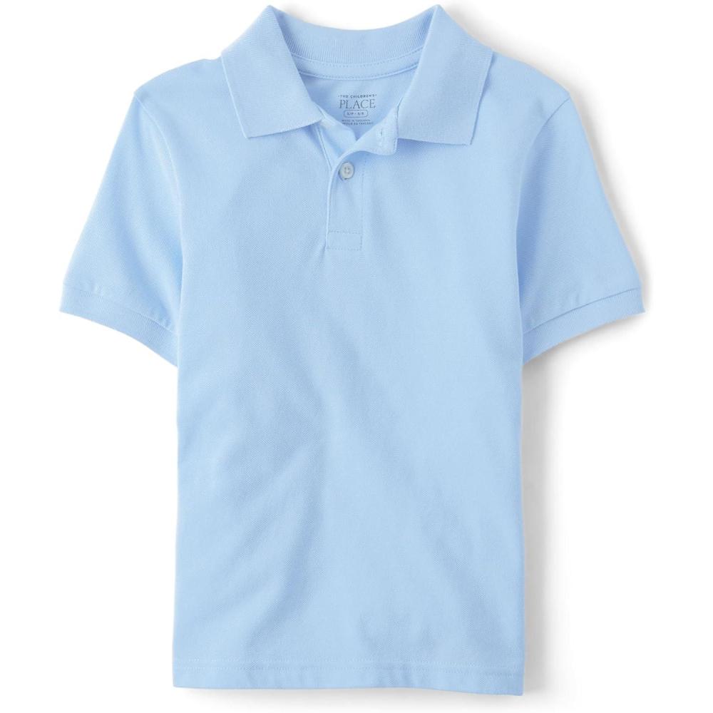 imageThe Childrens Place Boys Uniform Short Sleeve Pique PoloBrook