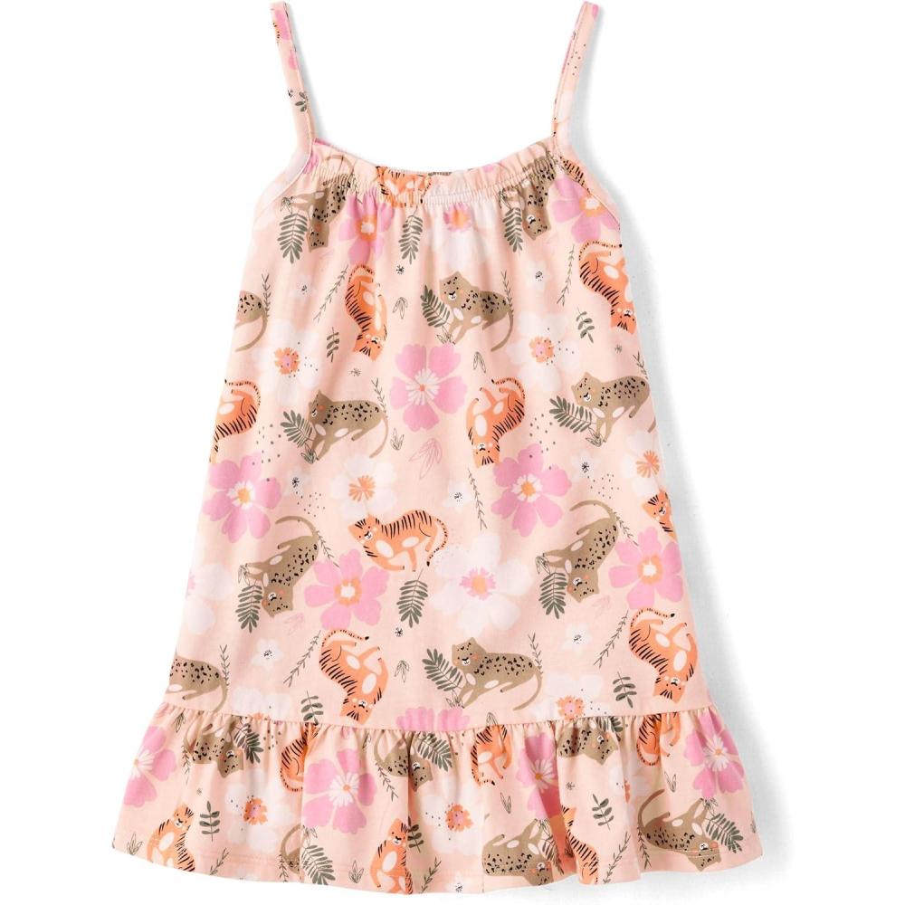 imageThe Childrens Place Girls Short Sleeve Dressy DressBallet Pink Floral