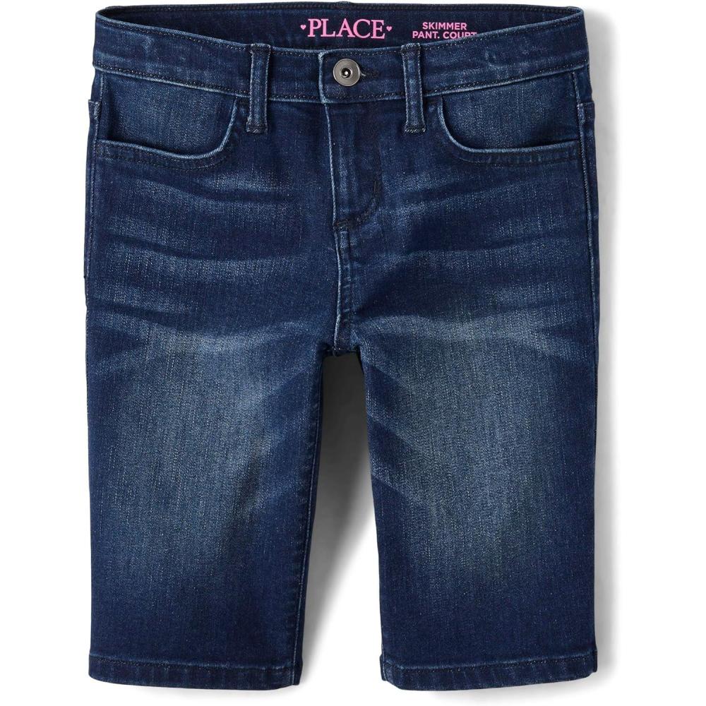 imageThe Childrens Place Girls Twill Skimmer ShortsHolly Wash